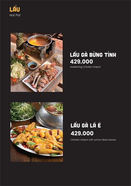 Menu Nhà hàng hải sản cơm niêu Vuông Tròn24